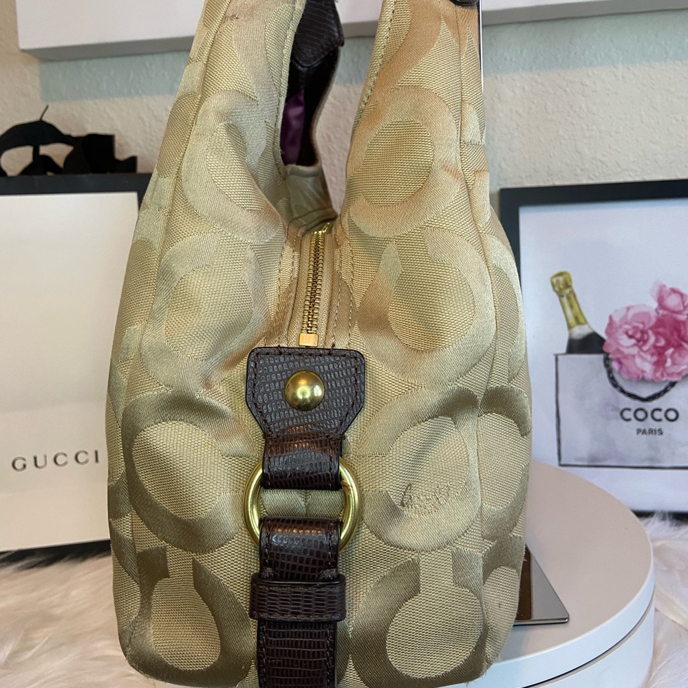 Coach Maggie Madison Signature Canvas/Leather Shoulder Bag - Picture 6 of 14